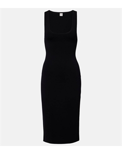 Джерси миди-платье Toteme, черный