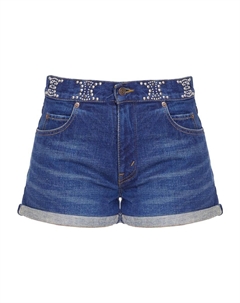 Джинсовые шорты женские небесно-голубые Celine