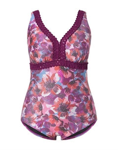 Купальник-футболка, розовый Ulla popken