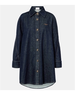 Кокон джинсовая рубашка, Dark Blue Givenchy