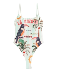 Купальник-бралетт, цвет Cream/Sky blue Next