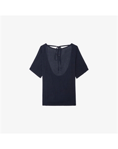 Футболка Ella с открытой спиной, темно-синий Zadig&voltaire