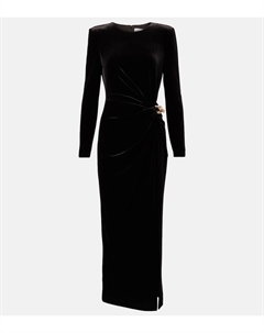 Макси-платье с вырезом, черный Self-portrait