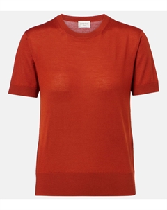 Вязаная шерстяная футболка, Brique Saint laurent