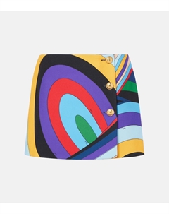 Юбка-парео с принтом Iride, Viola/Rosso Pucci