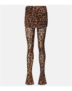 Леопардовые джерси леггинсы, Brown Sugar/Black Blumarine