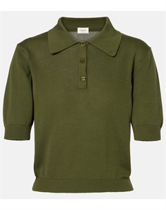 Хлопковая поло, Kaki Saint laurent