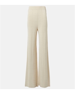 Вязаные расклешенные брюки с высокой посадкой, Affogato Joseph