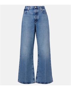 Свободные джинсы с завышенной талией и расклешенными штанинами, Rundown Frame