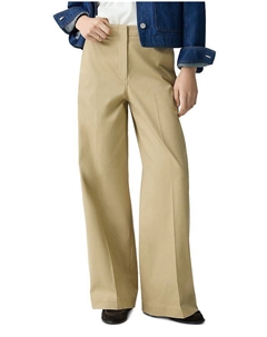 Брюки Relaxed из хлопкового чино, коричневый/бежевый Theory