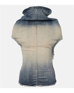 Драпированный джинсовый топ, Hustler Degrade Rick owens