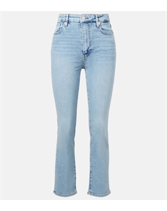 Карандашные укороченные прямые джинсы с высокой посадкой, Springs Frame