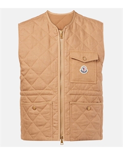 Жилет стёганый льняной Vigny, 22C - Camel Moncler