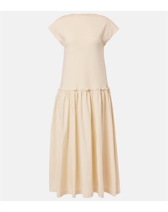 Хлопковое поплиновое джерси макси-платье, Seashell Joseph