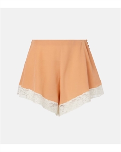 Шорты из шёлка с кружевной отделкой, Cheek Chloe