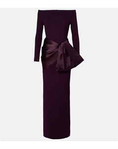 Платье с бантом и открытыми плечами Kori, Plum Solace london