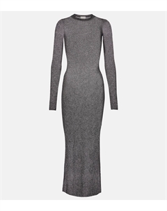 Вязаное платье макси с пайетками Fanelie, черный Isabel marant