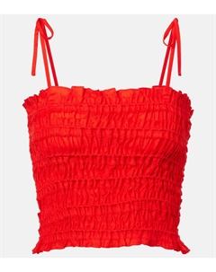 Топ с защипами, Deep Poppy Tory burch