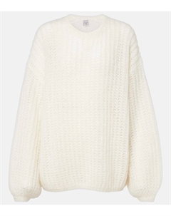 Свитер из мохера и шерсти Toteme, белый