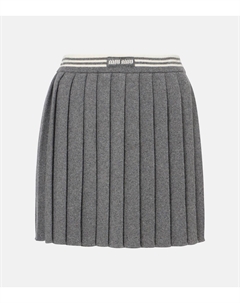 Кашемировая и шерстяная мини-юбка, Ardesia Miu miu
