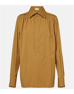 Собранная блуза из хлопковой смеси, Ocre Delave Saint laurent