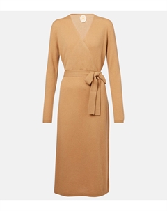 Шерстяное платье-пончо с кашемиром, кэмел Jardin des orangers