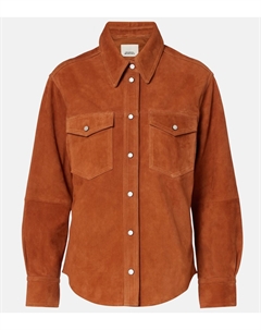 Дельсия рубашка из замши, Cognac Isabel marant