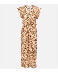 Линейка собранных жаккардовых миди-платьев Lyndsay, Ochre Isabel marant