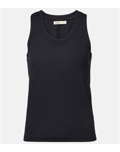 Топ из хлопкового джерси Isha, черный Khaite