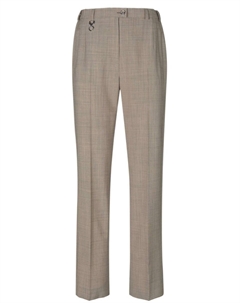 Обычные брюки со складками спереди, бежевый Goldner