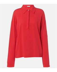 Поло из хлопкового джерси Roddie, красный The row