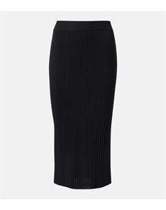 Риб-миди юбка, черный Joseph