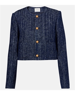 Хлопковый твидовый пиджак, Indigo Frame