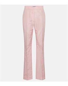 Высокие прямые брюки из шелкового тафты, Ciliegio Prada