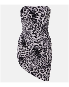 Мини-платье для пиклбола Diana с леопардовым принтом, Animal Norma kamali