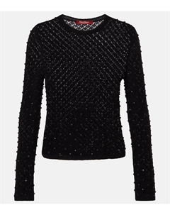 Свитер с эффектом рваного края, черный Max mara