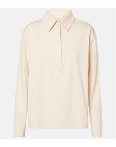 Поло из хлопкового джерси Roddie, Clay The row