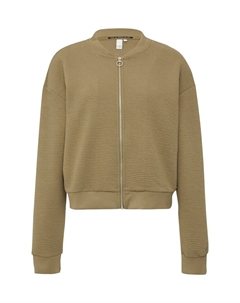 Толстовка с капюшоном на молнии, оливковый Qs