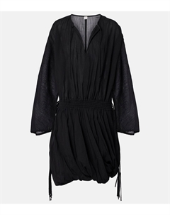 Хлопковое мини-платье Toteme, черный