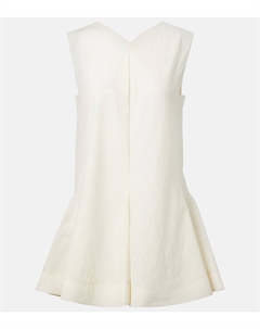 Мини-платье из шёлка и хлопка Mel, Natural Khaite