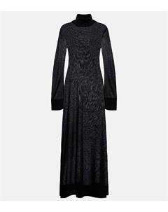 Вязаное макси-платье Toteme, черный