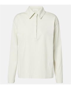 Поло из хлопкового джерси Roddie, Light Sage The row