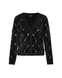 Вязаный кардиган, черный Faina