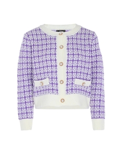 Вязаный кардиган, сиреневый Faina