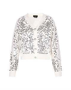 Вязаный кардиган, белый Faina