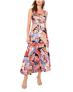 Многослойное макси-платье, мультиколор Vince camuto