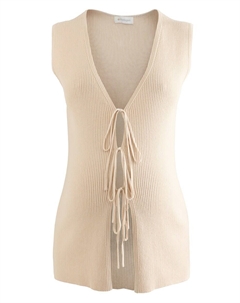 Вязаный жилет, песочный Next