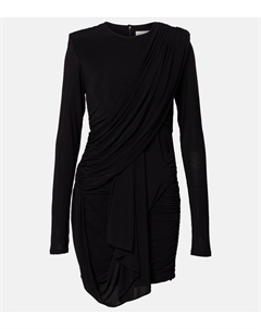 Драпированное мини-платье из джерси Georgia, черный Isabel marant