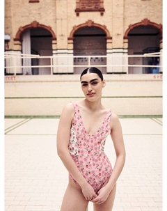 Треугольный купальник, розовый Next