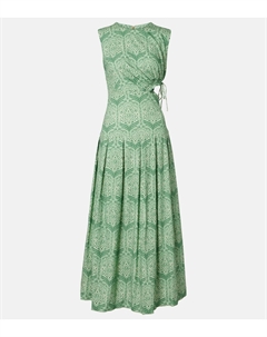 Осеннее платье макси из смесового хлопка с принтом Otoño, Ceiba Agua by agua bendita